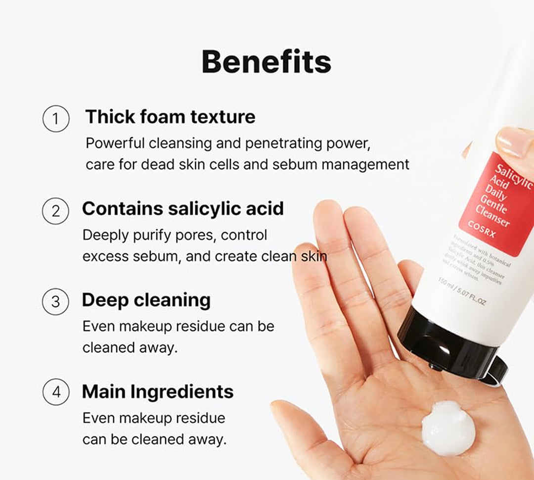 COSRX Salicylic Acid Daily Gentle Cleanser