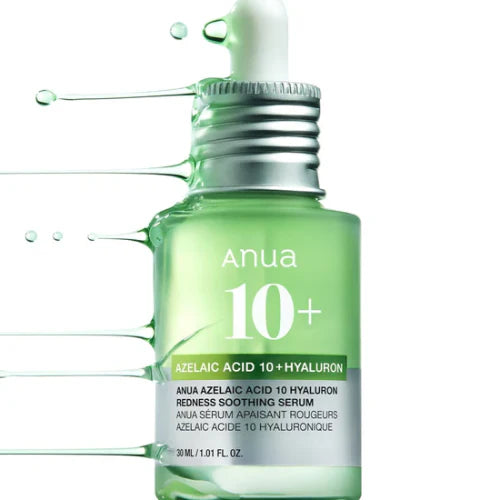 Anua Azelaic Acid 10 Hyaluron Redness Soothing Serum with Cica Soothes & Calms Acne-Prone Skin